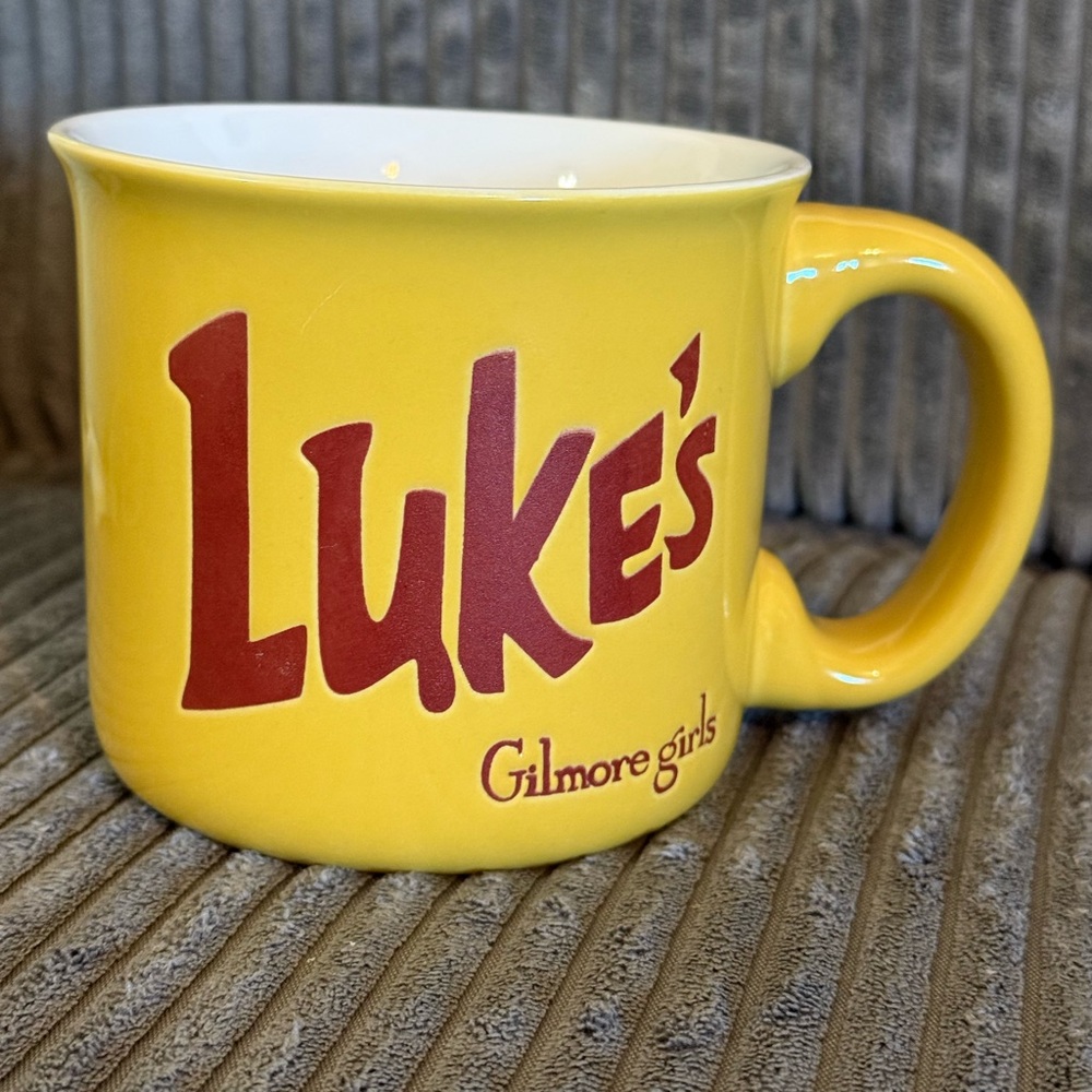Gilmore Girls Yellow Mug- LUKE’S- NWT